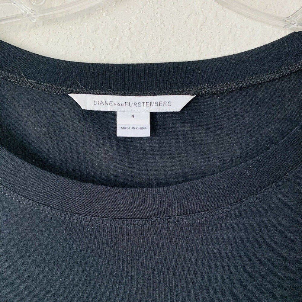 Diane Von Furstenberg Lerosa Ruched Straight-Side Jersey Dress - Picture 3 of 5